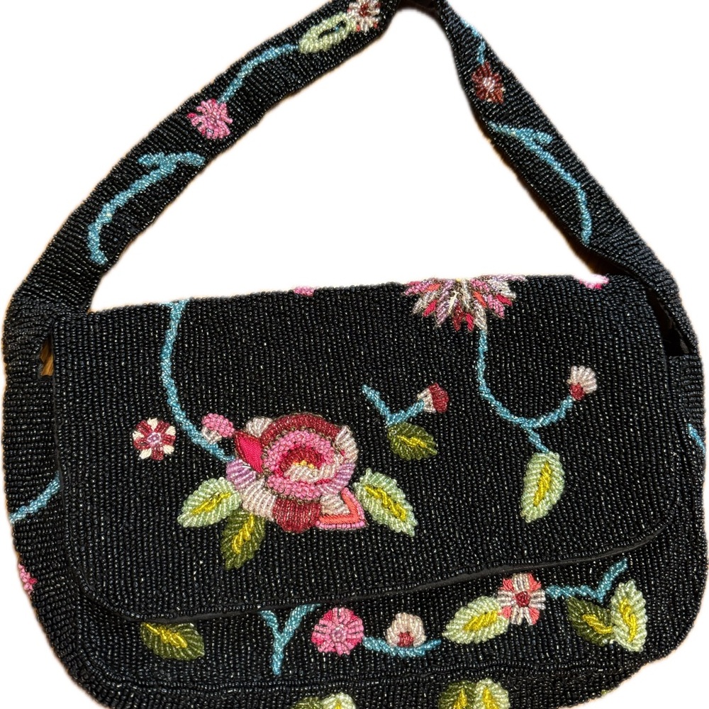 Vintage Christian Livingston Beaded Purse